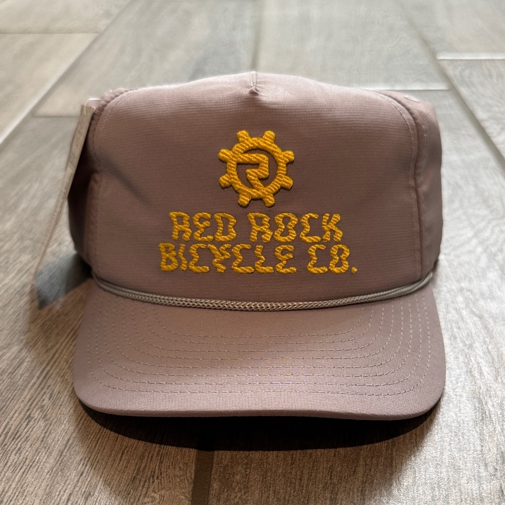 Red Rock Bicycle Company Gray/Yellow Rope Hat Vintage/Western Style Utah